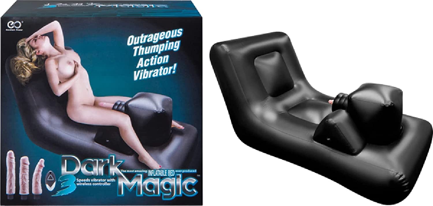 Dark Magic Inflatable Bed with 3 Piece Wireless Controlled Vibrator - Image 3