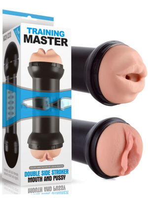 Alternative view of Training Master Double Side Stroker Mouth and Pussy