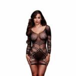 Baci - Longsleeve Lace Mini Dress One Size
