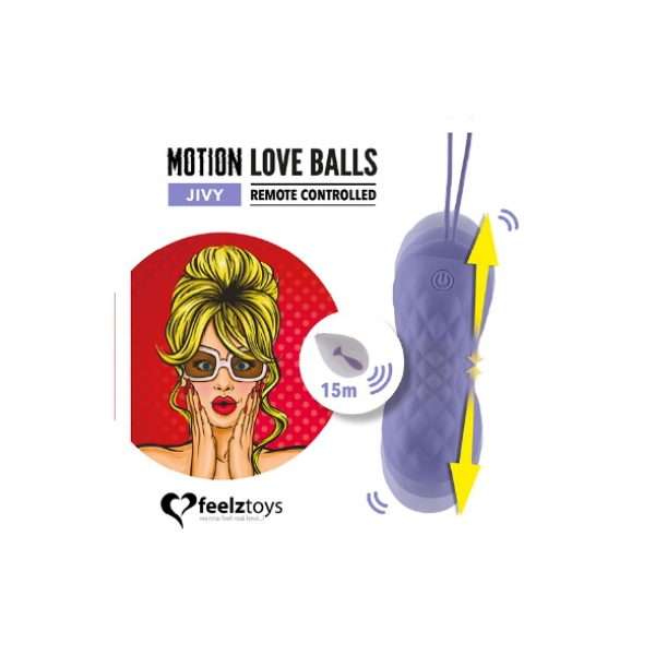 Feelztoys TWISTY Rechargeable Remote Controlled Motion Love Balls - Image 2
